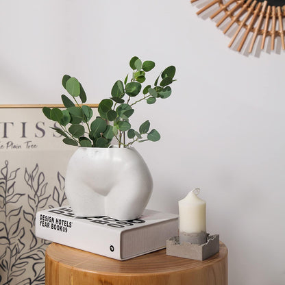 Female Body-Shaped Flower Planter with Drainage Holes - Resin Sculpture for Indoor/Outdoor Plants, Modern Boho Chic Design