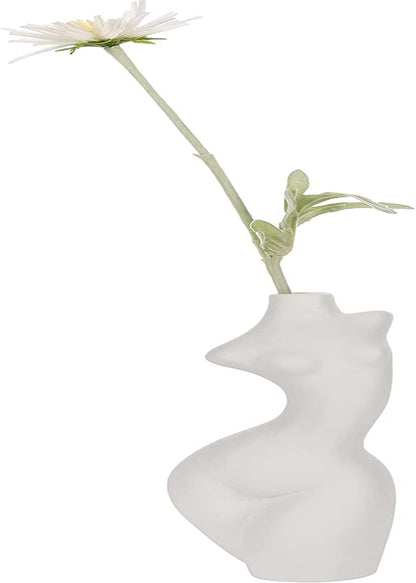 Elegant Female Form Body Vase - Boho Minimalist Decor for Unique Home Accents