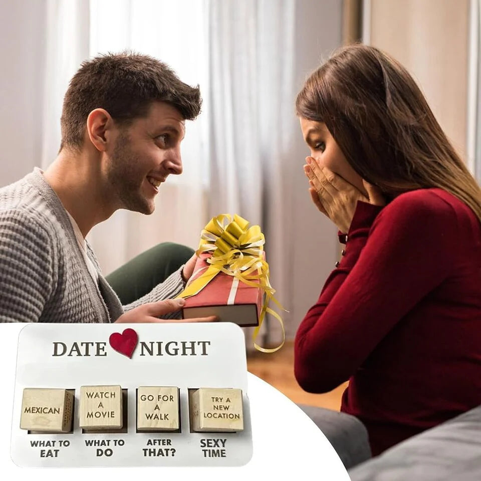 Date Night Dice: After Dark Edition - A Wooden Game for Couples' Entertainment